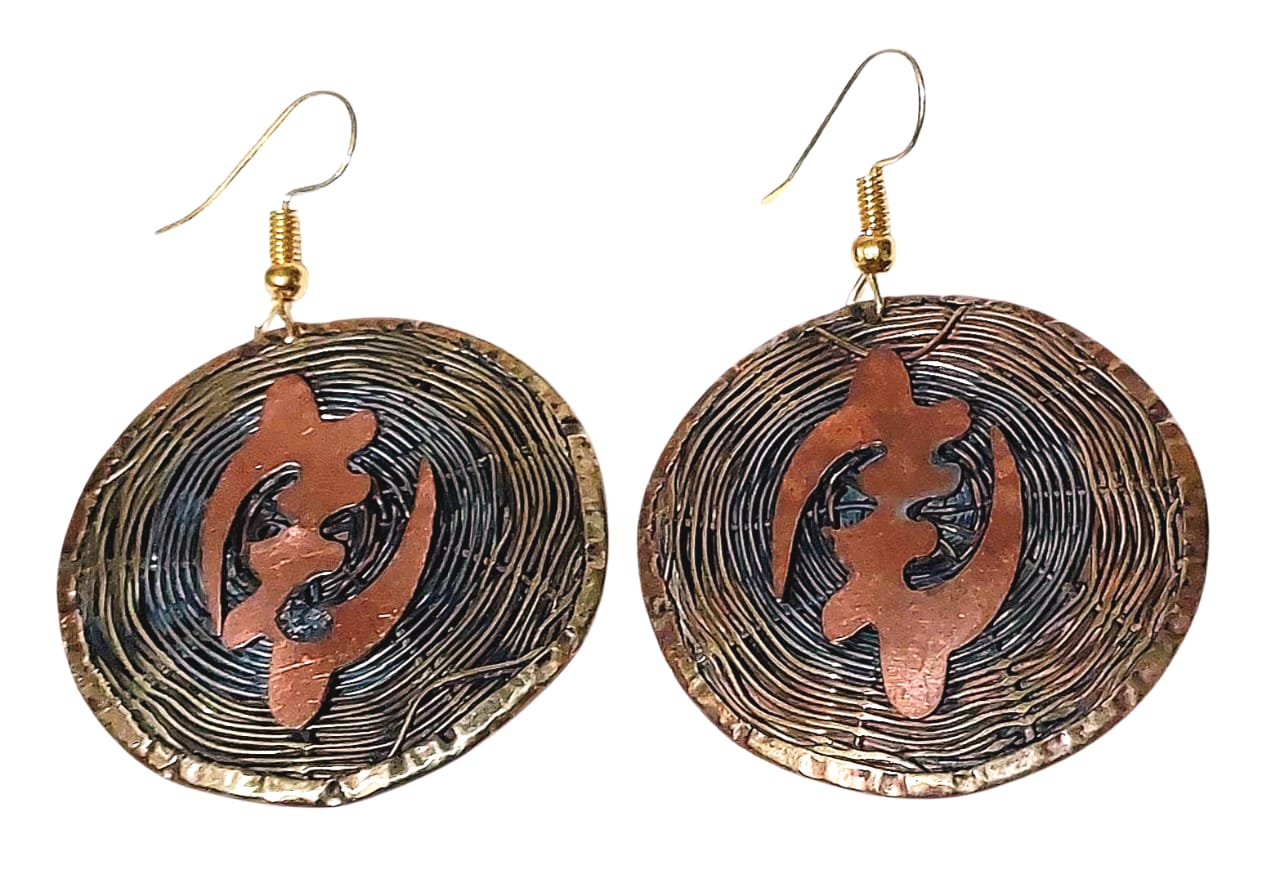 Purely Handmade Brass Earrings