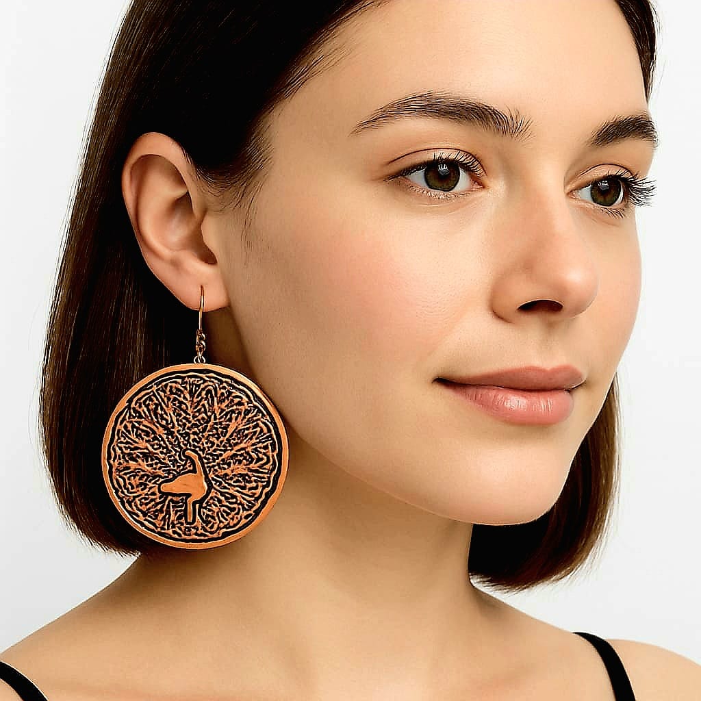 Purely Handmade Brass Earrings