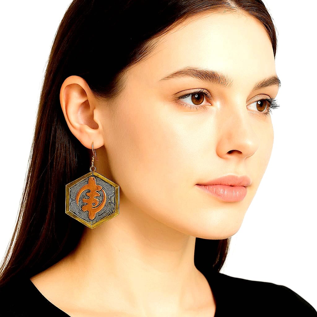 Purely Handmade Brass Earrings