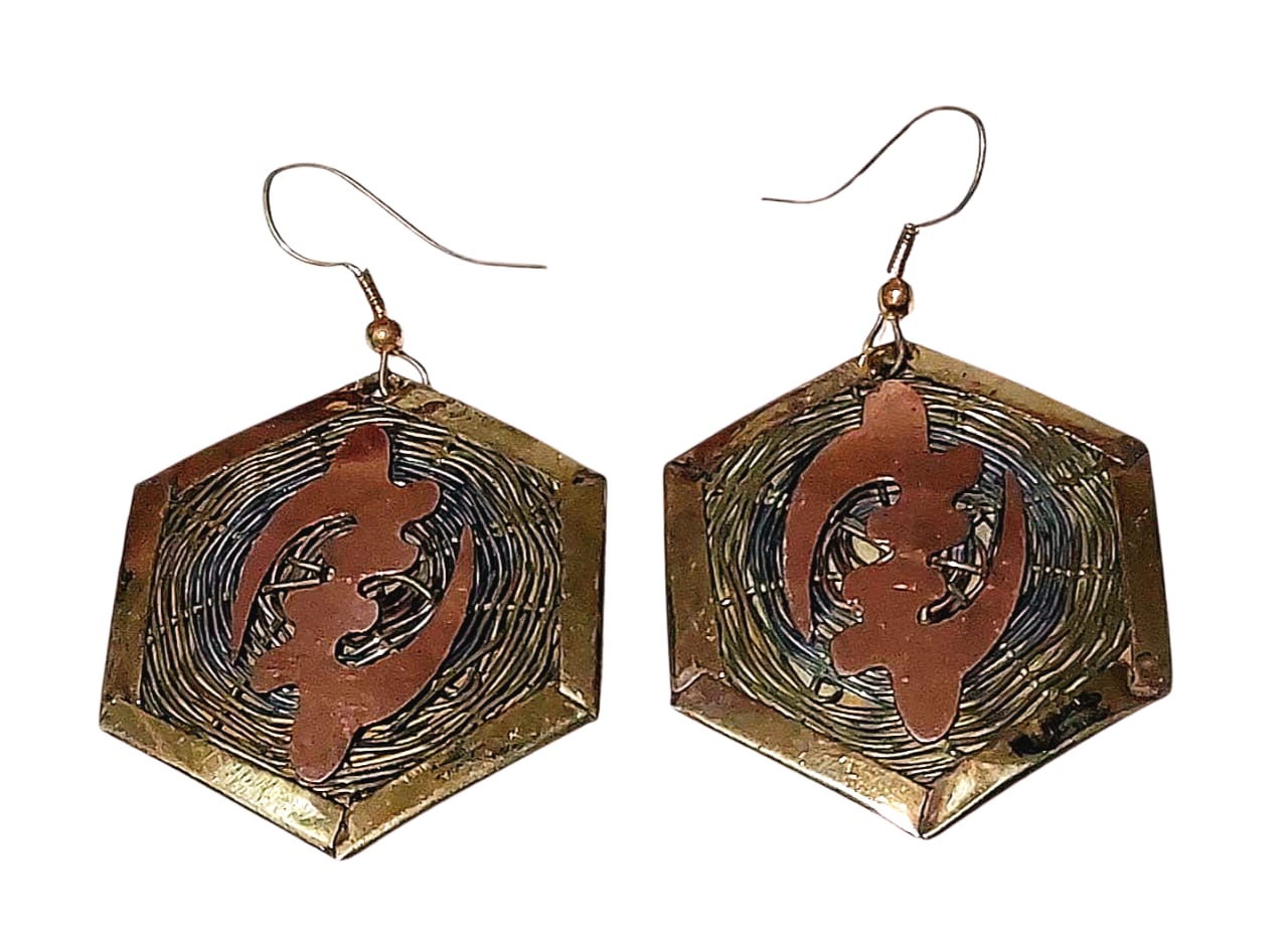 Purely Handmade Brass Earrings