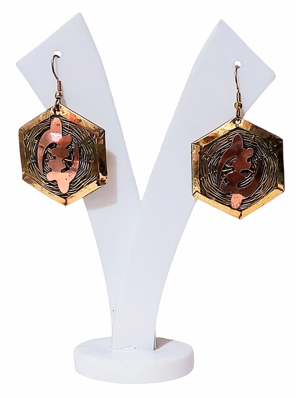 Purely Handmade Brass Earrings