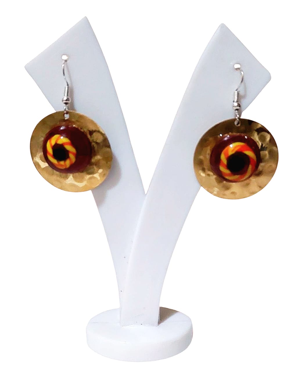 Purely Handmade Brass Earrings