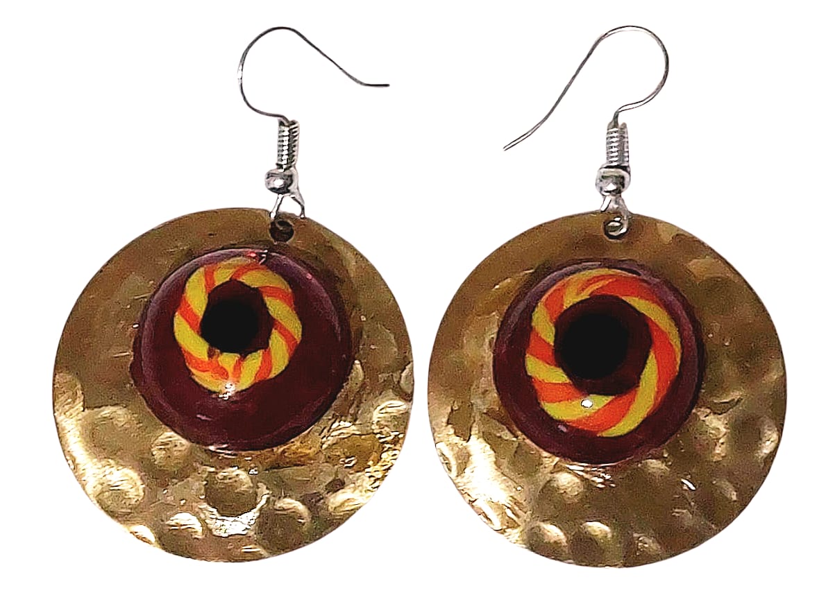 Purely Handmade Brass Earrings