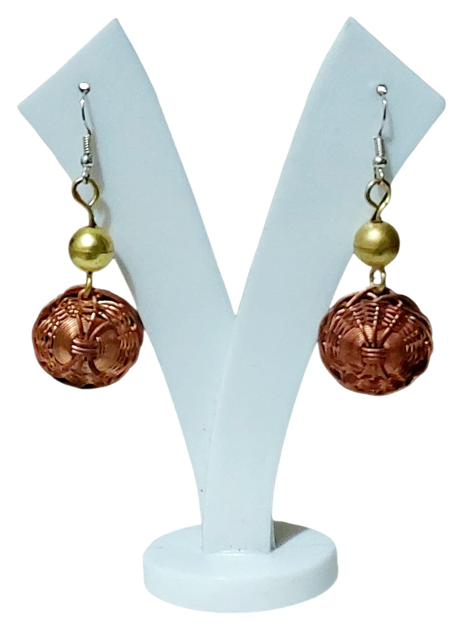 Purely Handmade Brass Earrings