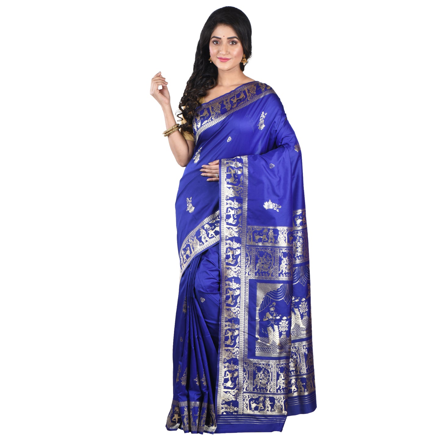 Fashweave Premium Baluchari Silk Sarees For Women & Girls | A Timeless Fusion of Traditional Craftsmanship and Contemporary Elegance, Perfect for Every Special Occasion