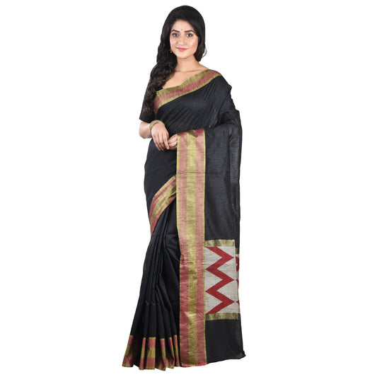Premium Pure Handloom Silk Cotton Sarees with Blouse Piece for Women & Girls