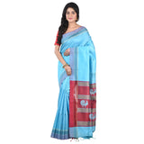 Premium Pure Handloom Silk Cotton Sarees with Blouse Piece for Women & Girls