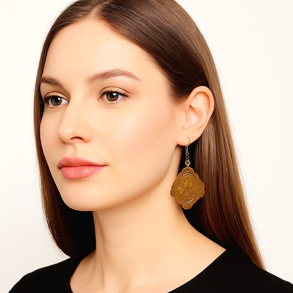 Purely Handmade Brass Earrings