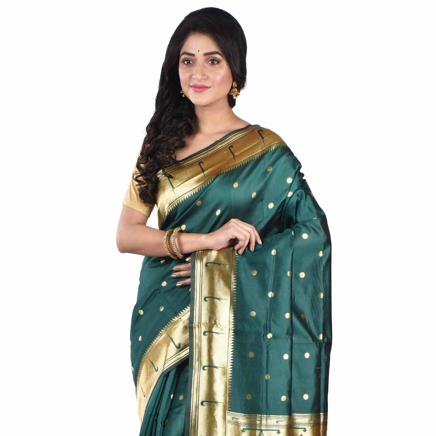 Exquisite Muniya Paithani Silk Sarees For Women & Girls