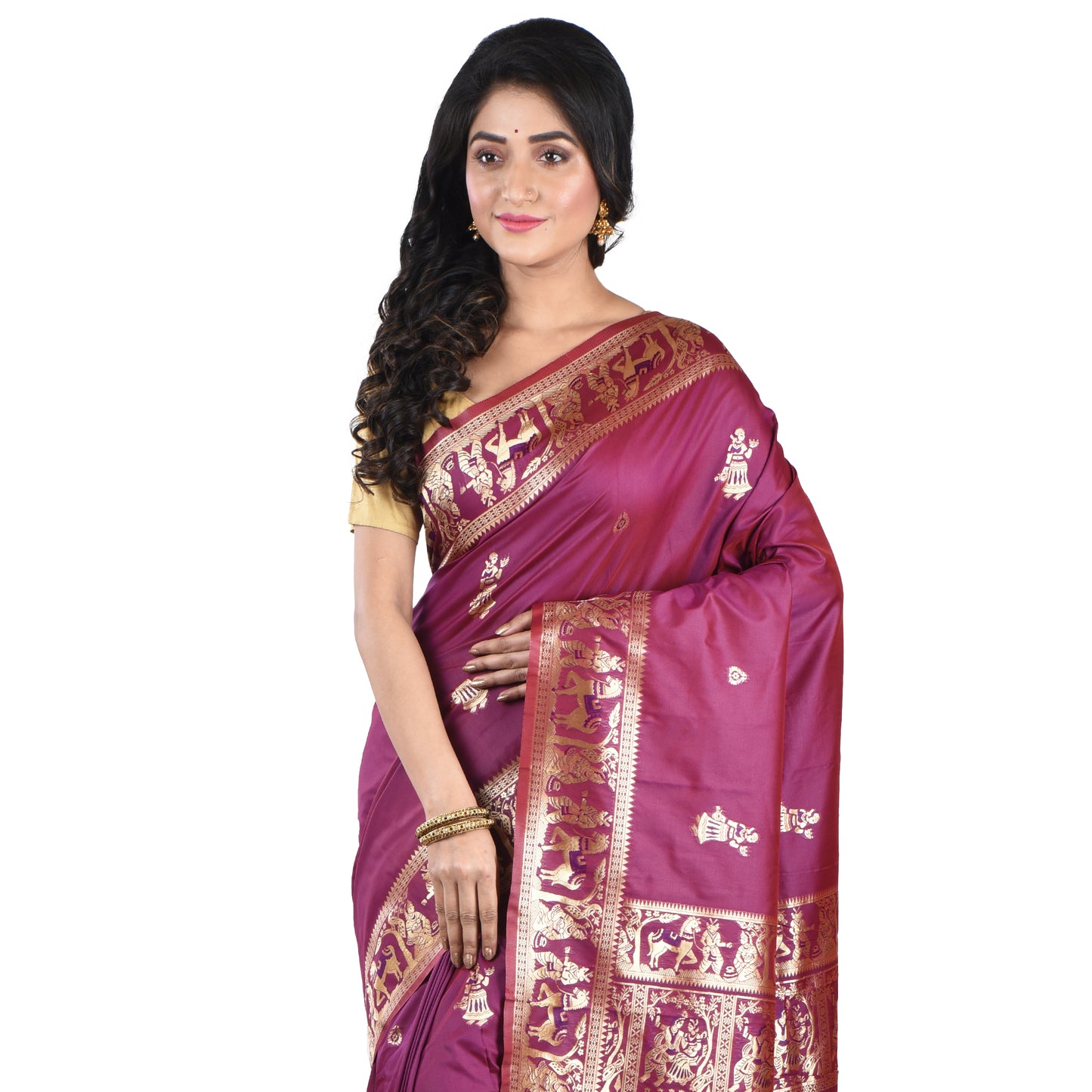 Fashweave Premium Baluchari Silk Sarees For Women & Girls | A Timeless Fusion of Traditional Craftsmanship and Contemporary Elegance, Perfect for Every Special Occasion