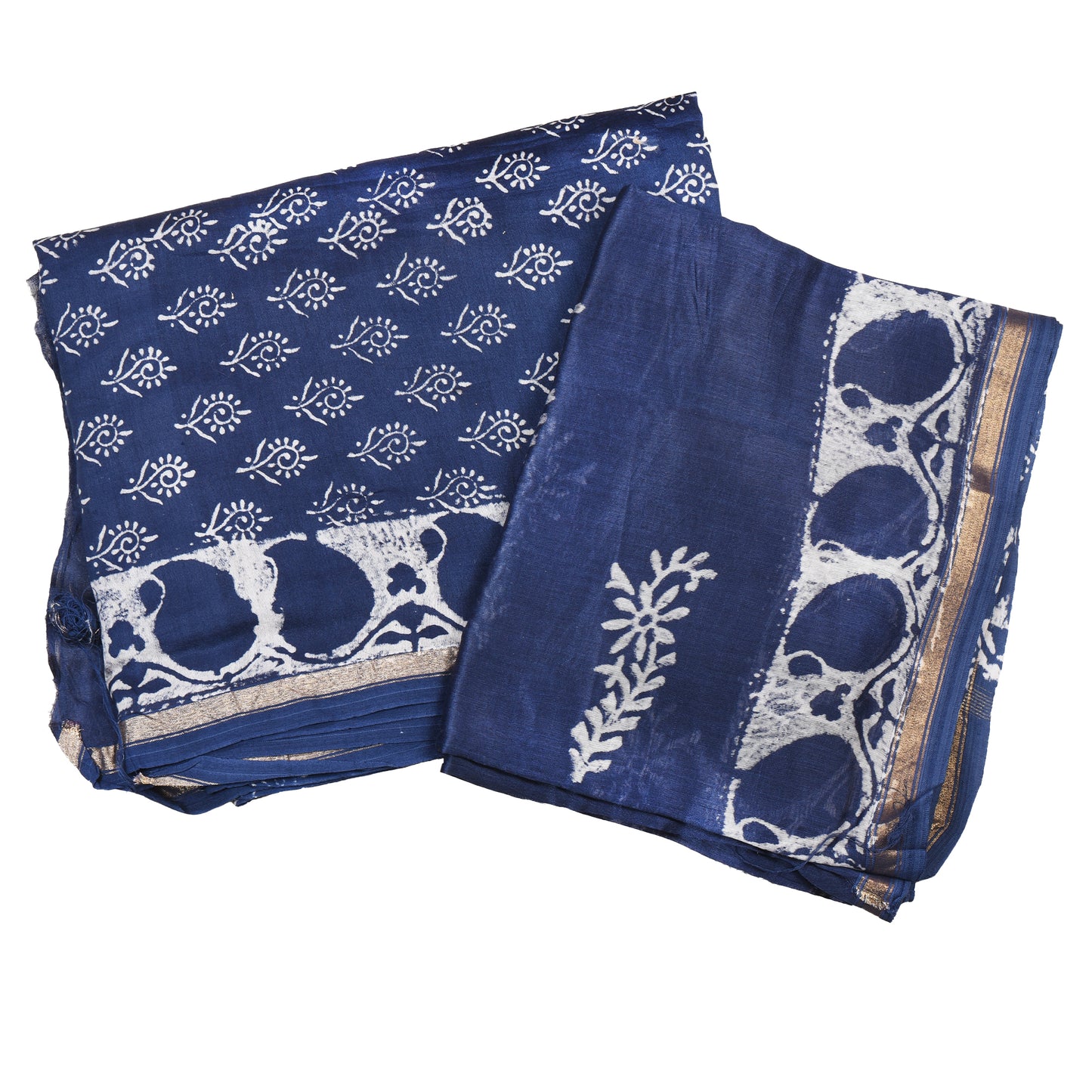 Purely Handmade Chanderi Silk By Cotton Suit Pieces