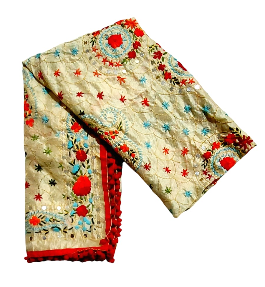 Fashweave Stylish Women's Phulkari Dupatta