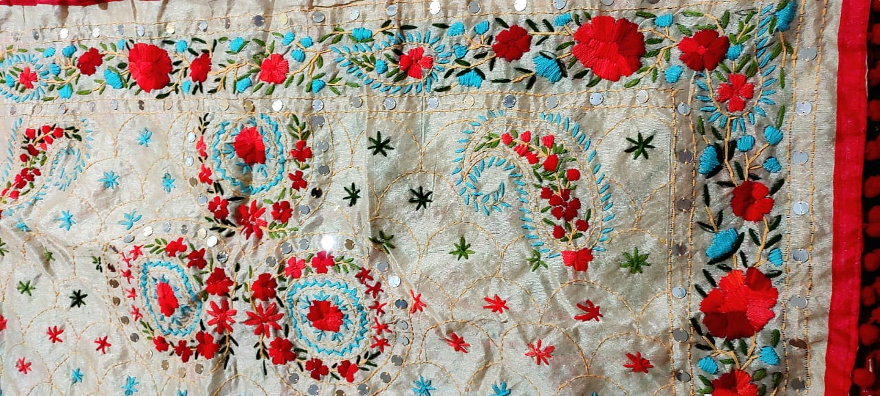 Fashweave Stylish Women's Phulkari Dupatta