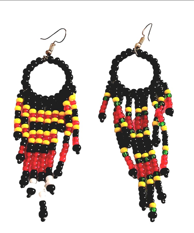 Purely Handmade Glass Beads Earrings