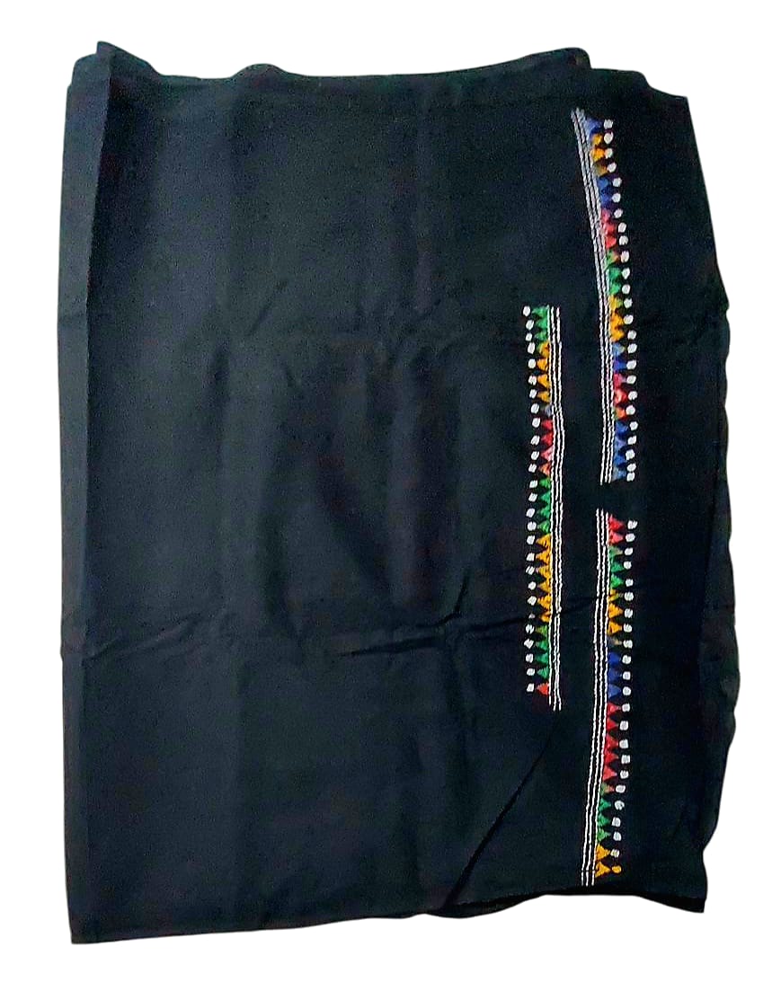 Purely Hand Embroidered Kantha Work Premium Pure Cotton Suit (3) Piece (Unstitched)