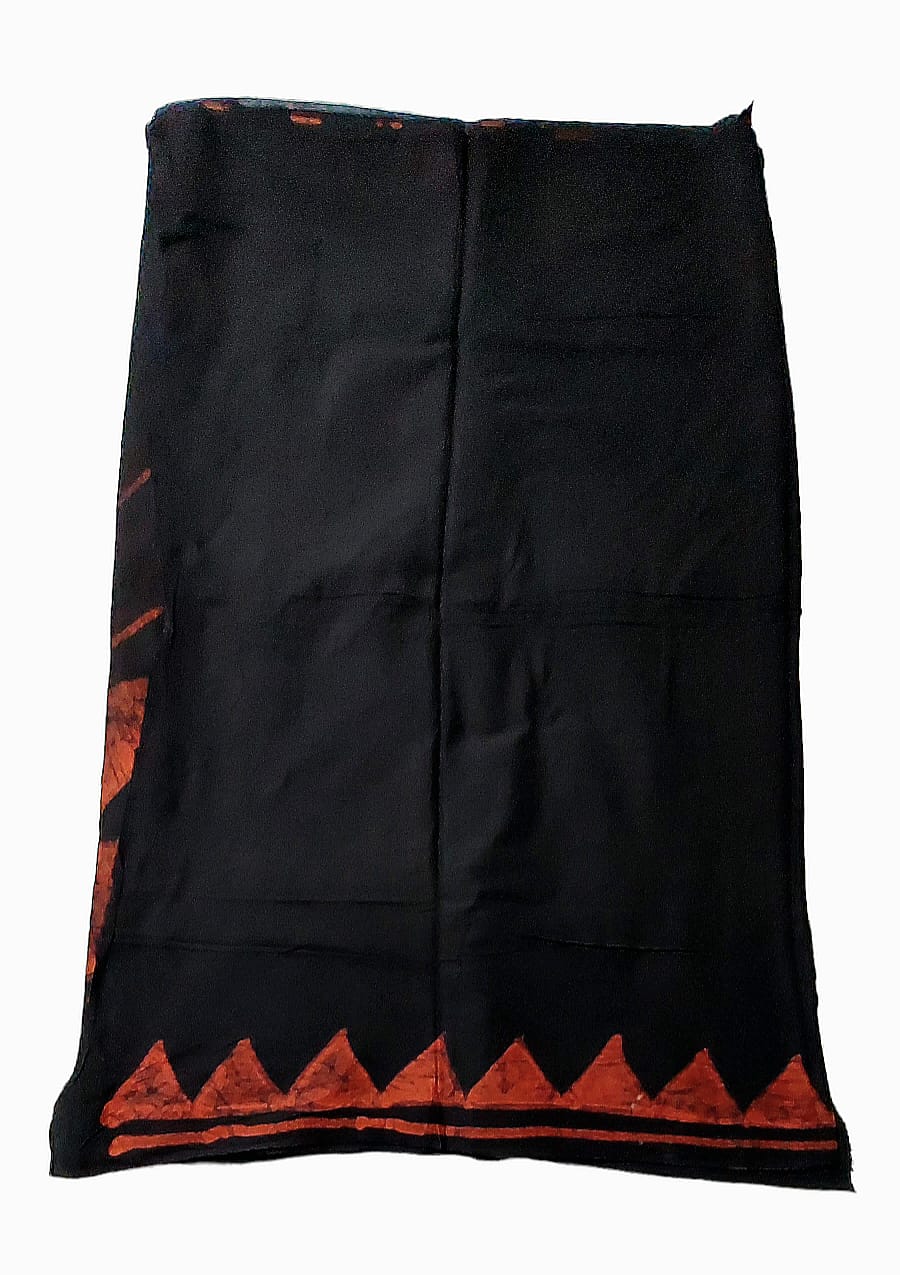 Pure Soft Cotton Batik Block Printed Saree