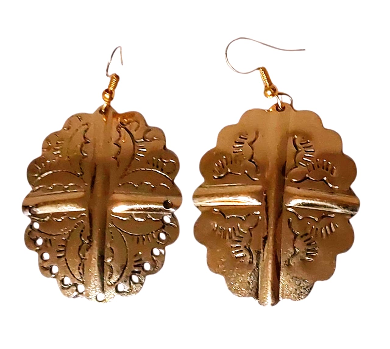 Purely Handmade Brass Earrings