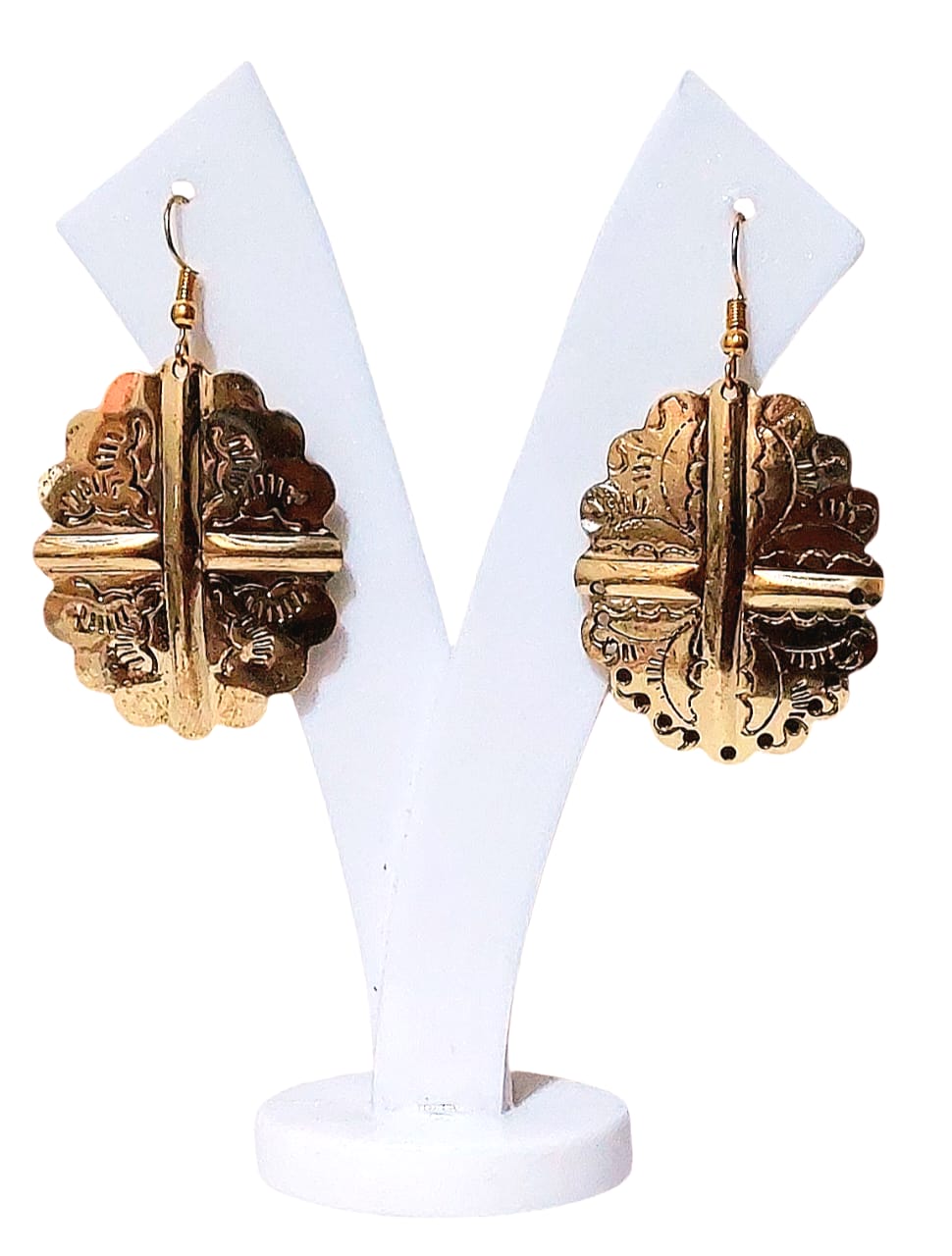 Purely Handmade Brass Earrings