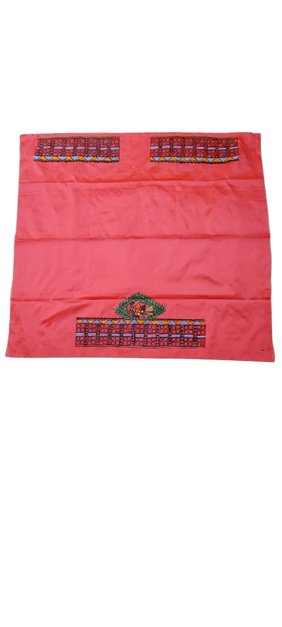 Fash Weave Cotton Silk Madhubani Hand-Painted Blouse Pieces for Women & Girls | Elegant Artisanal Designs Combining Traditional Craftsmanship and Modern Fashion