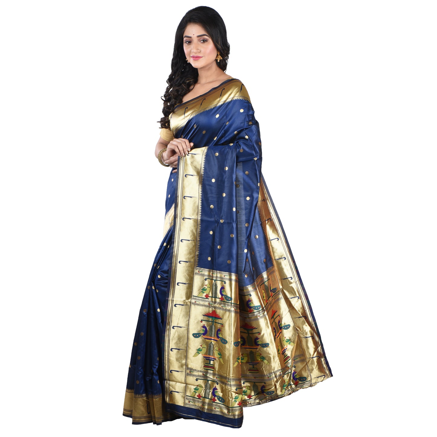 Exquisite Muniya Paithani Silk Sarees For Women & Girls