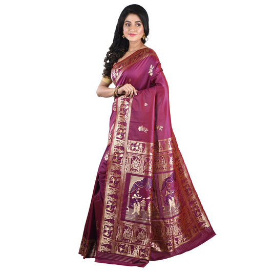 Fashweave Premium Baluchari Silk Sarees For Women & Girls | A Timeless Fusion of Traditional Craftsmanship and Contemporary Elegance, Perfect for Every Special Occasion