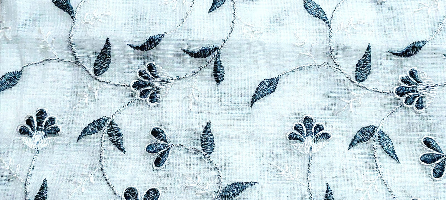 Kota Doria Embroidered 2 Pieces Suit Set