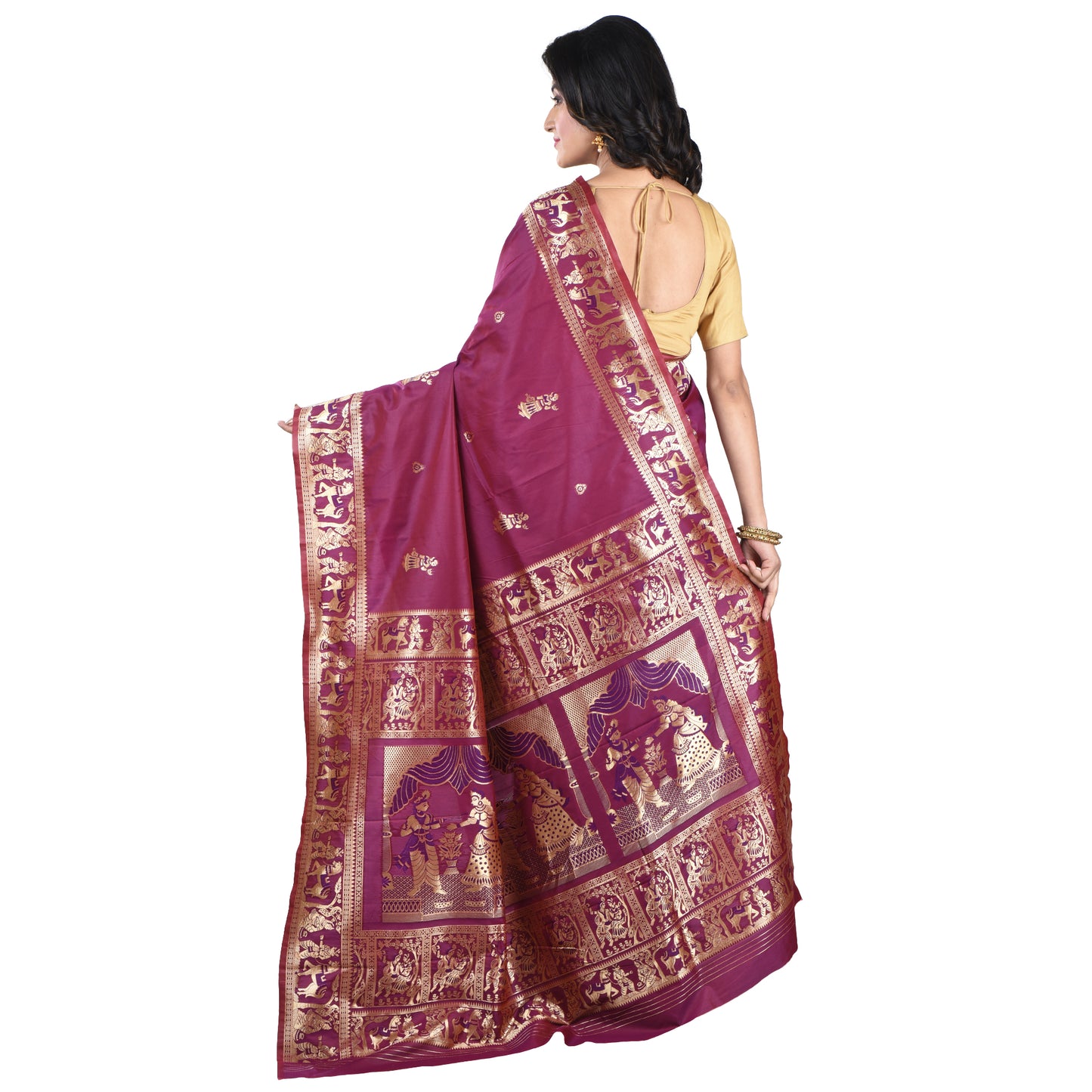 Fashweave Premium Baluchari Silk Sarees For Women & Girls | A Timeless Fusion of Traditional Craftsmanship and Contemporary Elegance, Perfect for Every Special Occasion