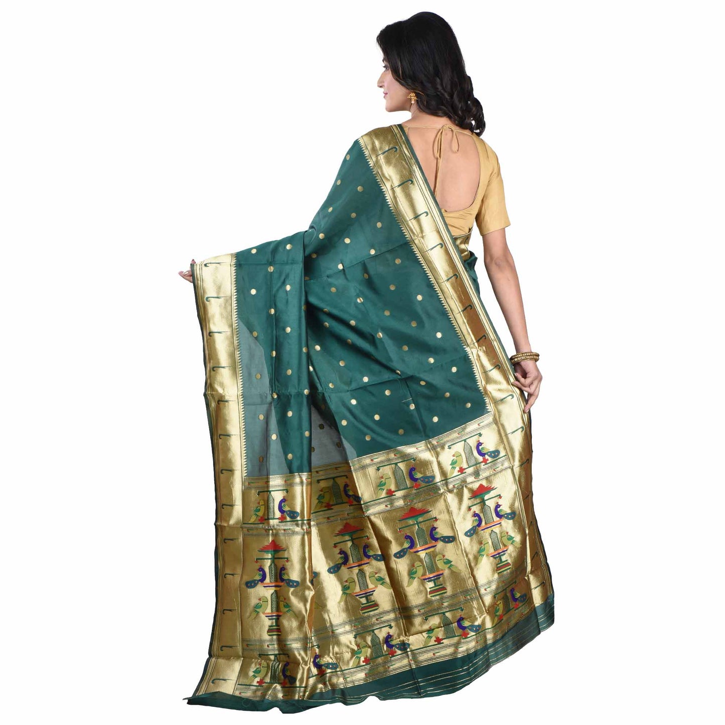 Exquisite Muniya Paithani Silk Sarees For Women & Girls