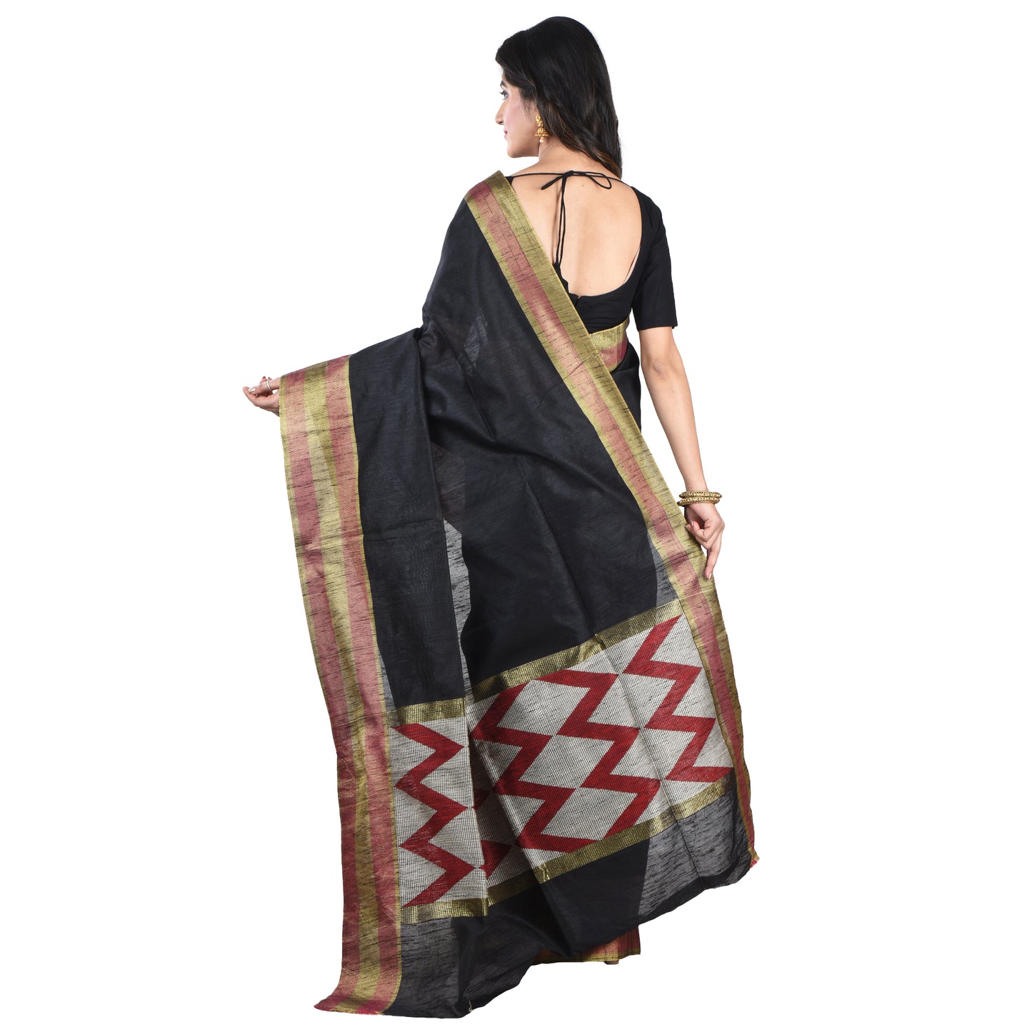 Premium Pure Handloom Silk Cotton Sarees with Blouse Piece for Women & Girls