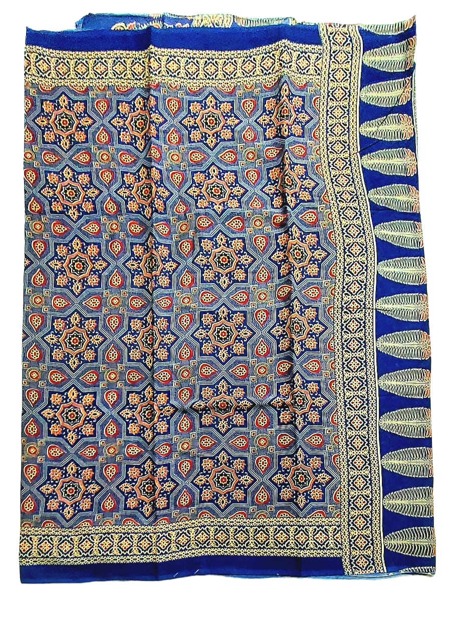 Pure Soft Cotton Hand Block Printed Sarees