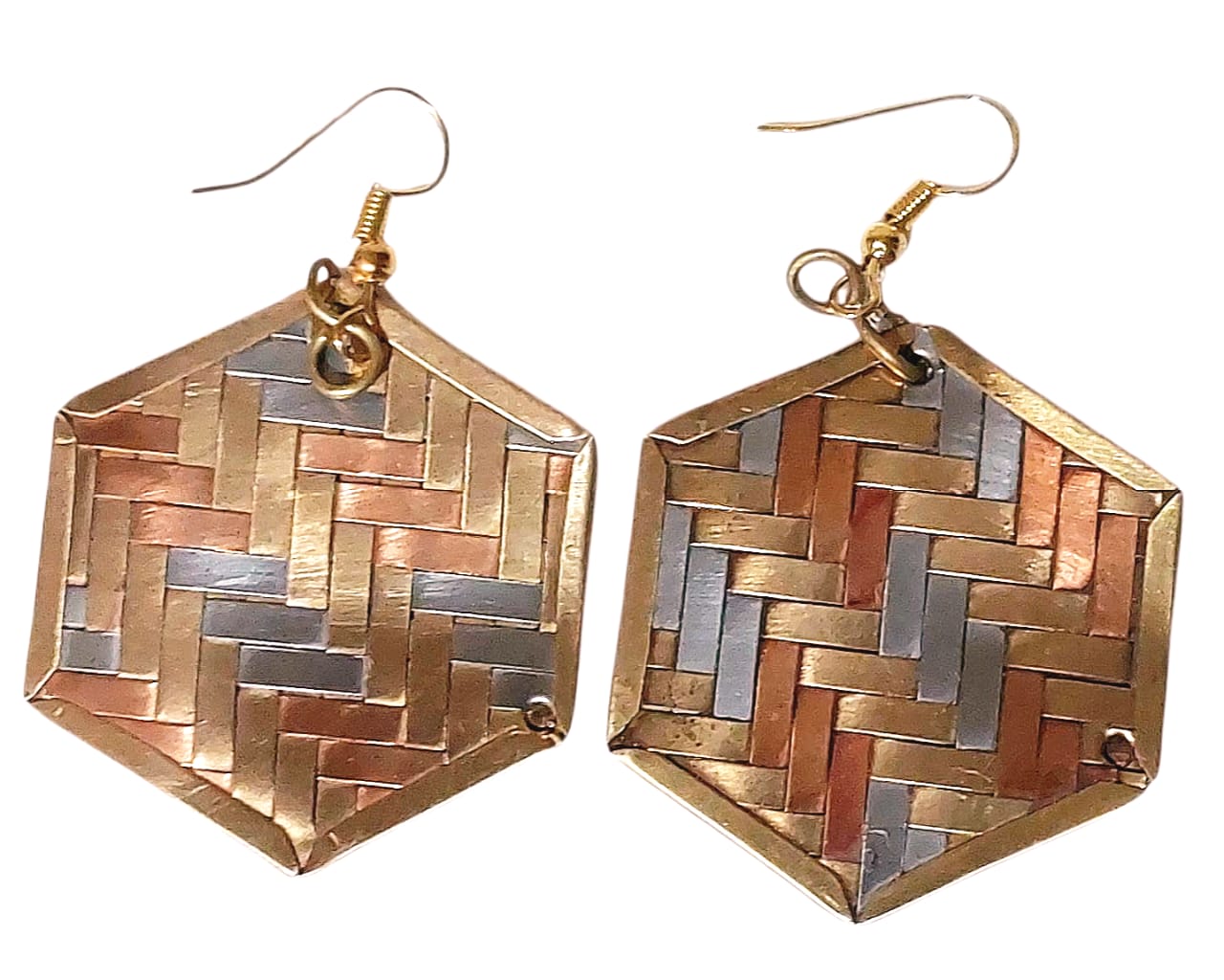 Purely Handmade Brass Earrings