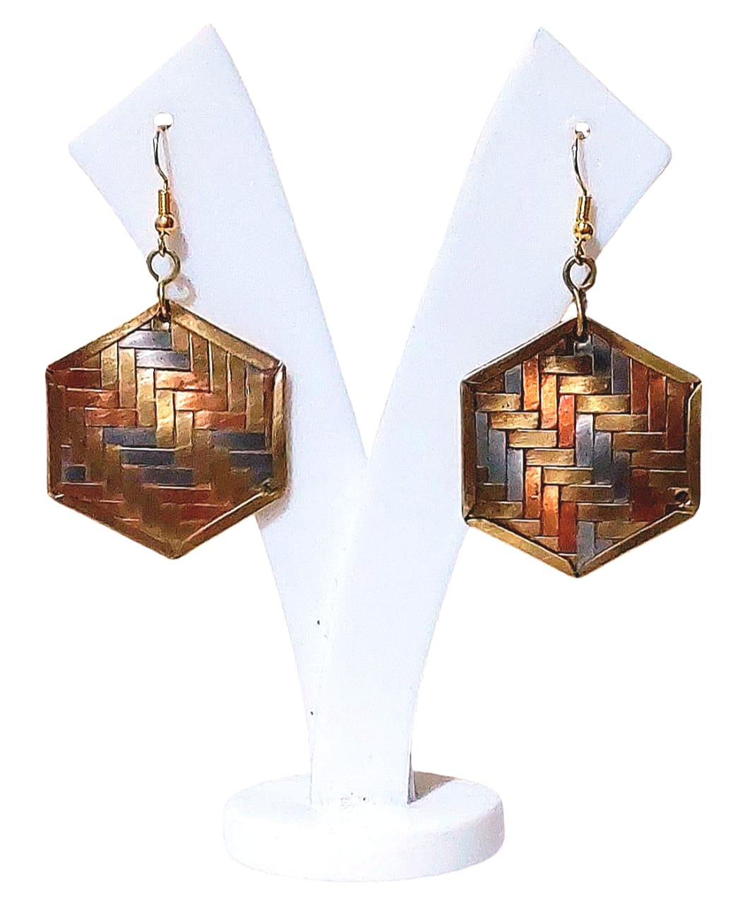 Purely Handmade Brass Earrings