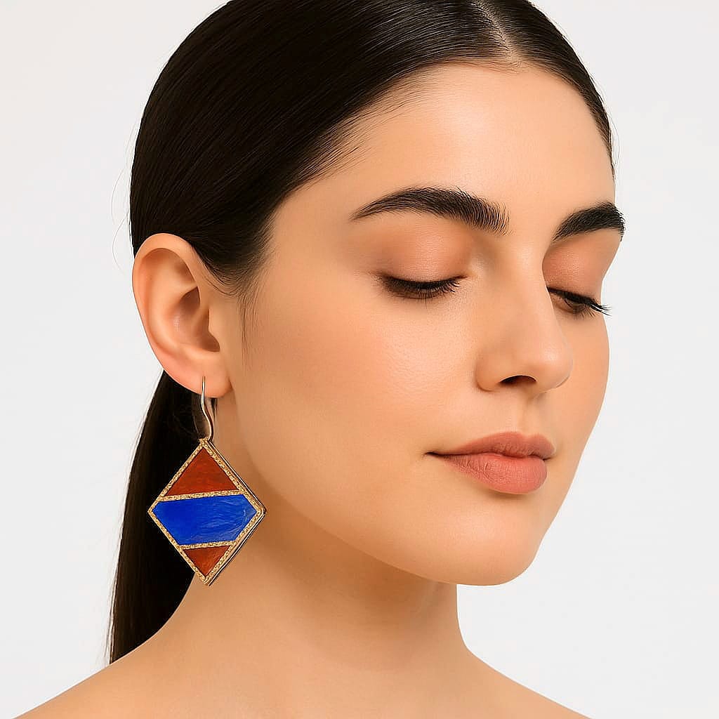 Purely Handmade Brass Earrings