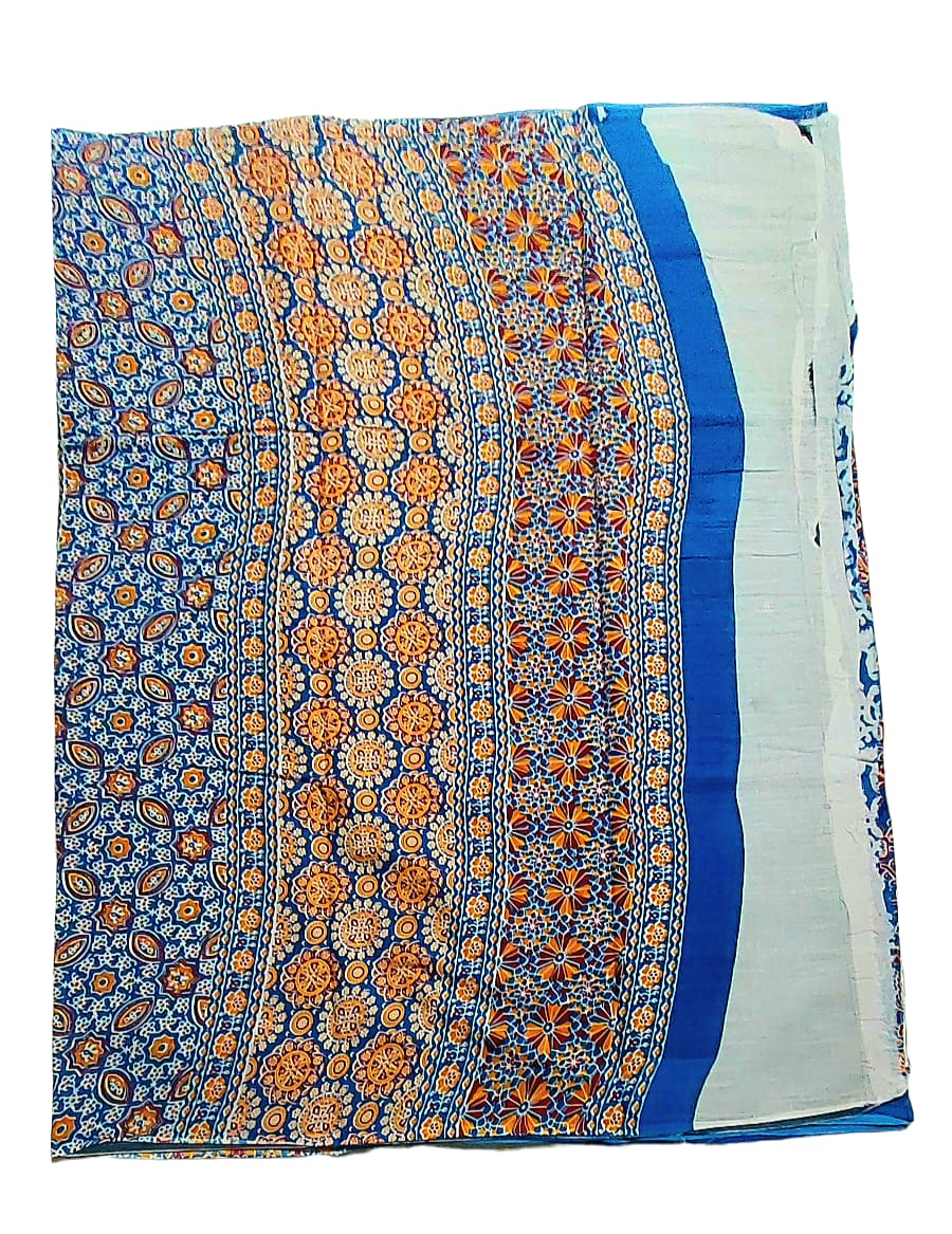 Pure Soft Cotton Hand Block Printed Sarees