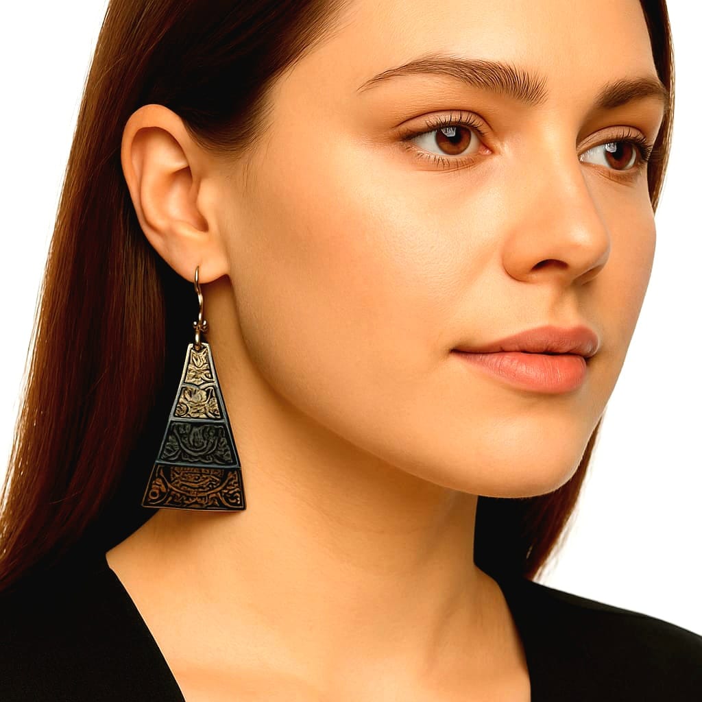 Purely Handmade Brass Earrings