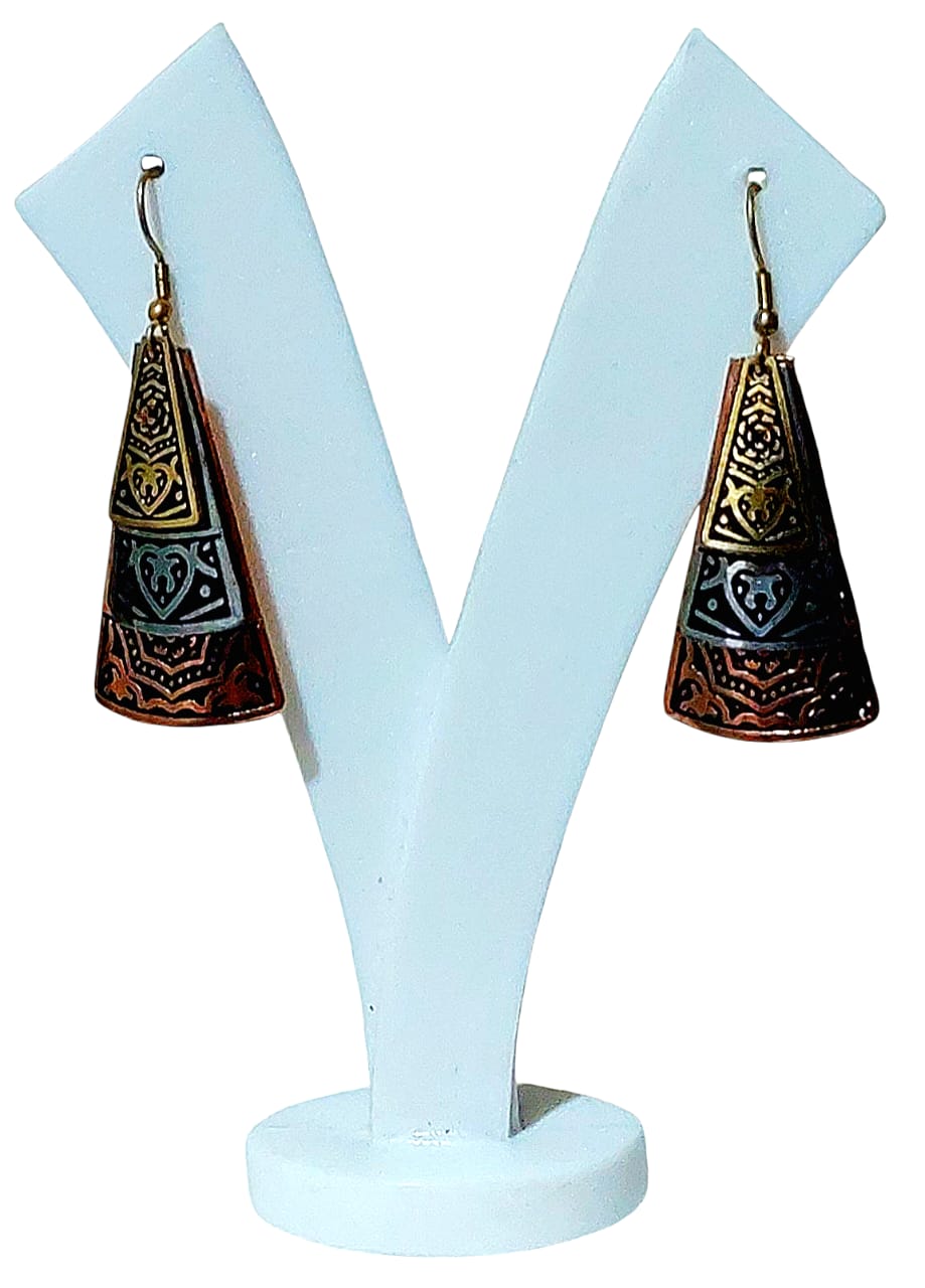 Purely Handmade Brass Earrings