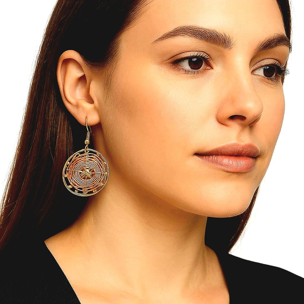 Purely Handmade Brass Earrings