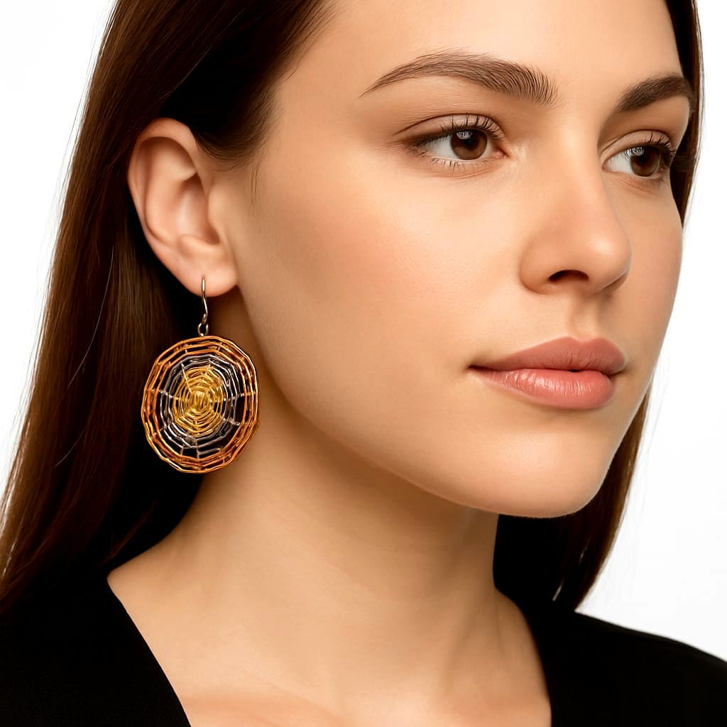 Purely Handmade Brass Earrings