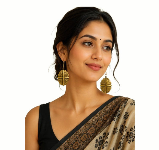 Purely Handmade Brass Earrings