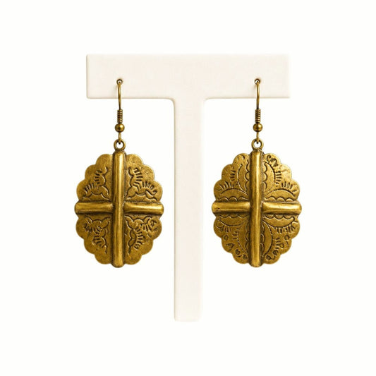 Purely Handmade Brass Earrings