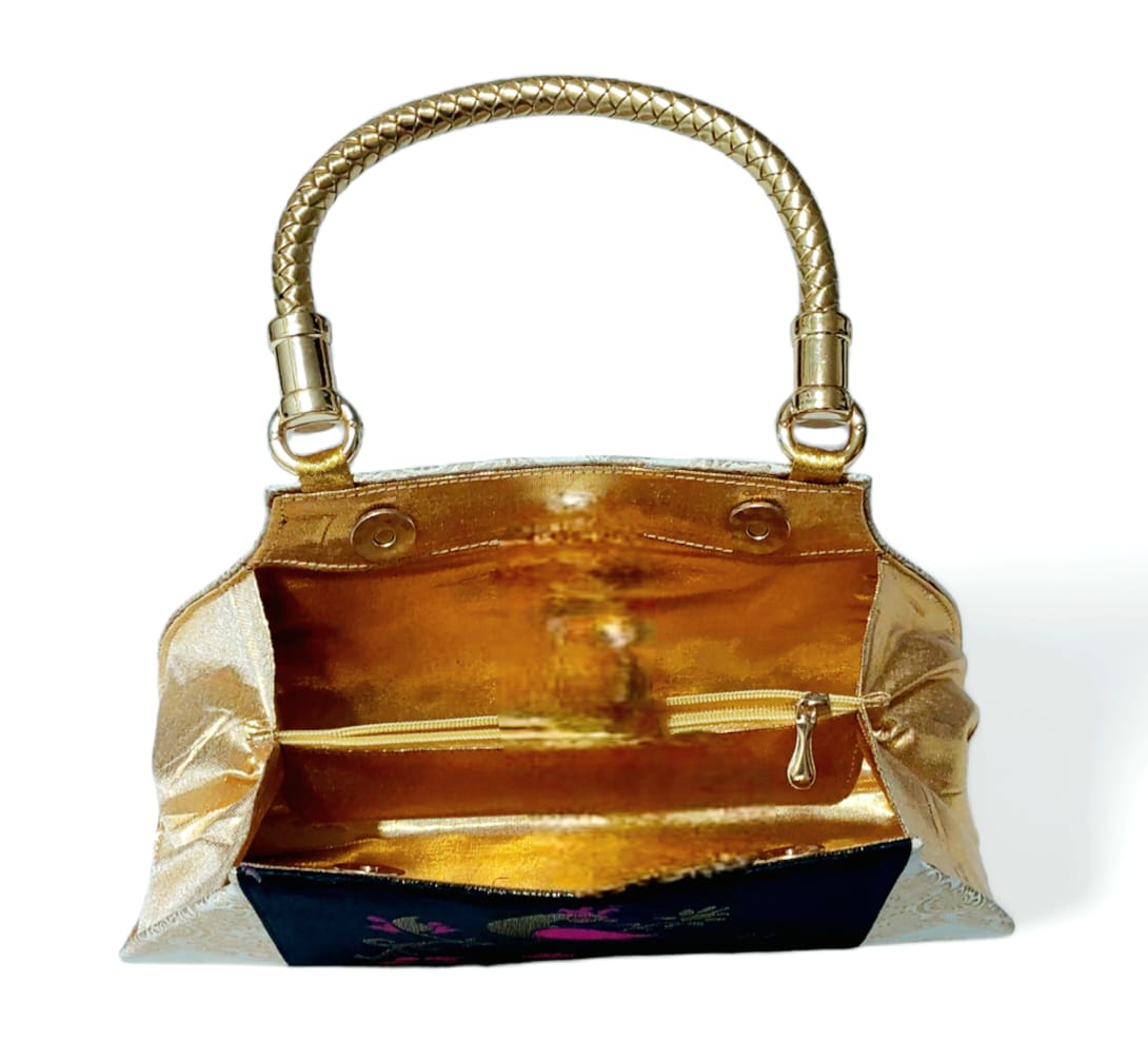 Luxury Paithani Clutch Bag