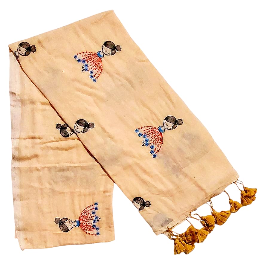 Soft Lightweight Pure Cotton Embroidered Sarees