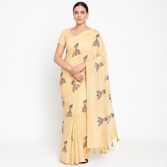 Soft Lightweight Pure Cotton Embroidered Sarees