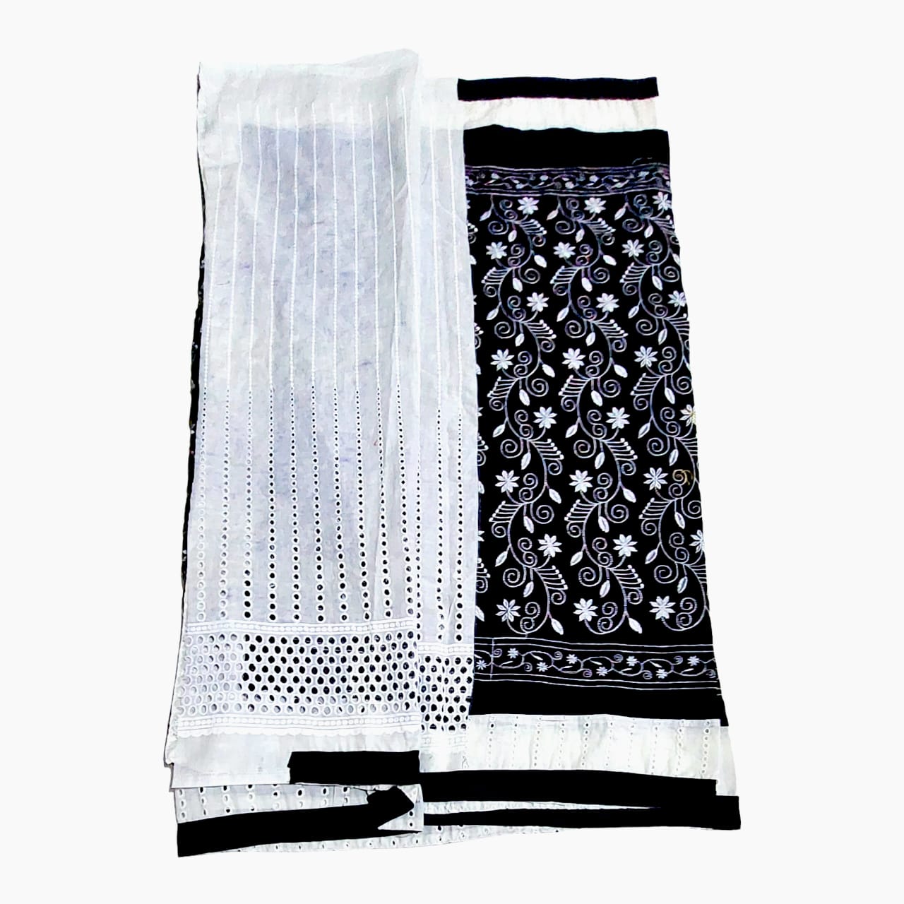 Pure Kantha Embroidered Hakoba Sarees