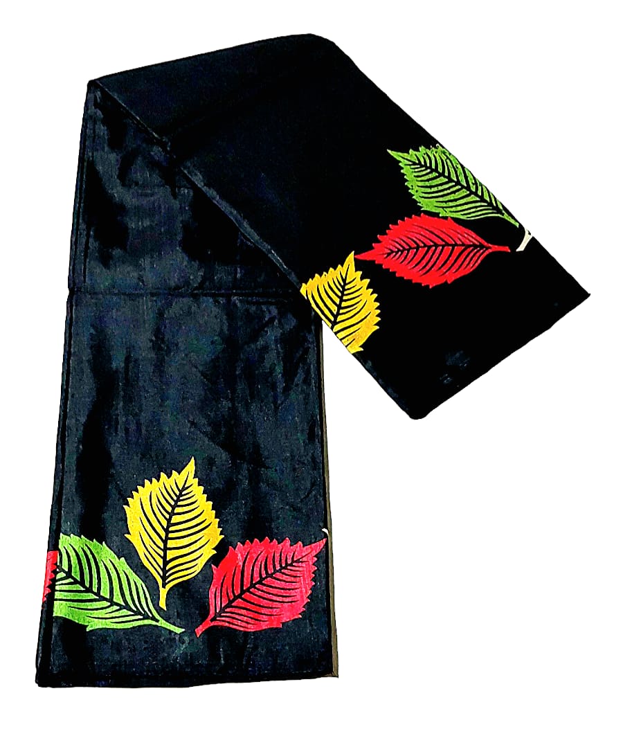 Fashweave Premium TUSSAR SILK floral Printed Saree with Running Blouse Piece  For Women & Girls