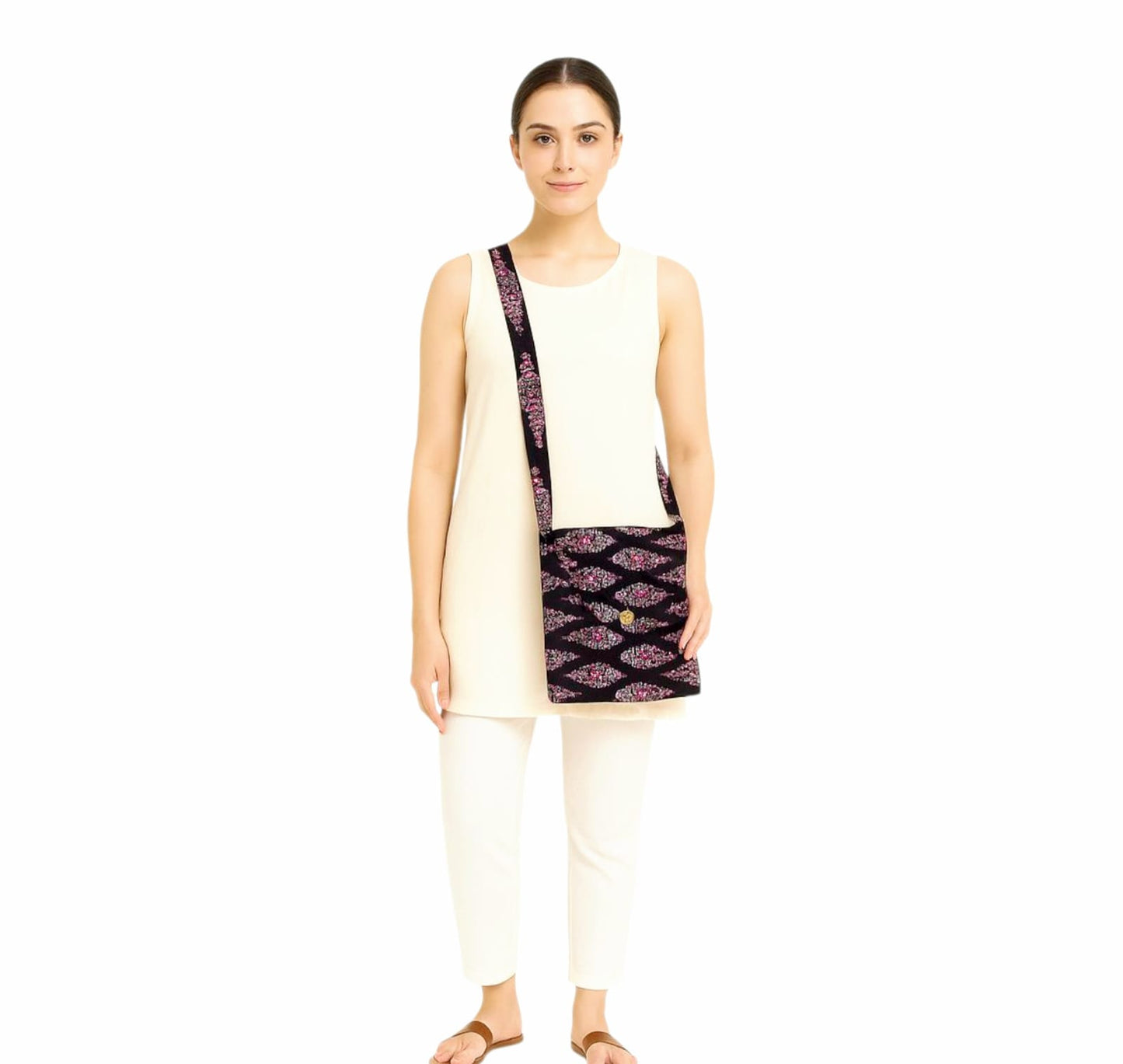 Ajrakh Printed Sling Bag