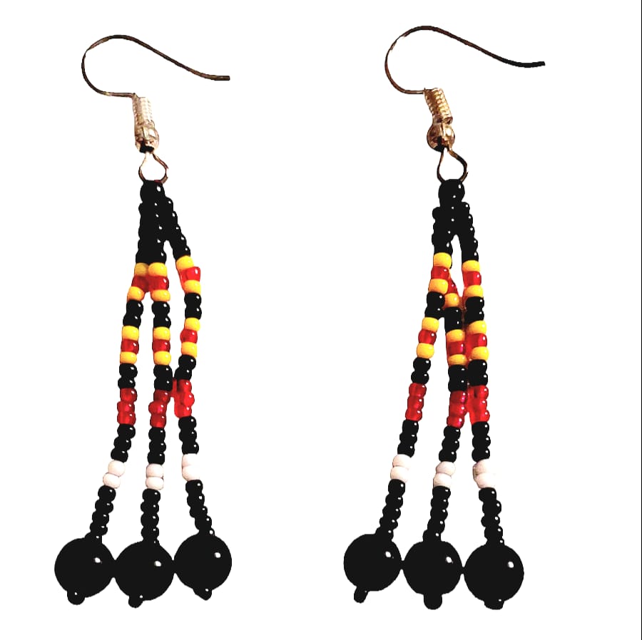 Purely Handmade Glass Beads Earrings