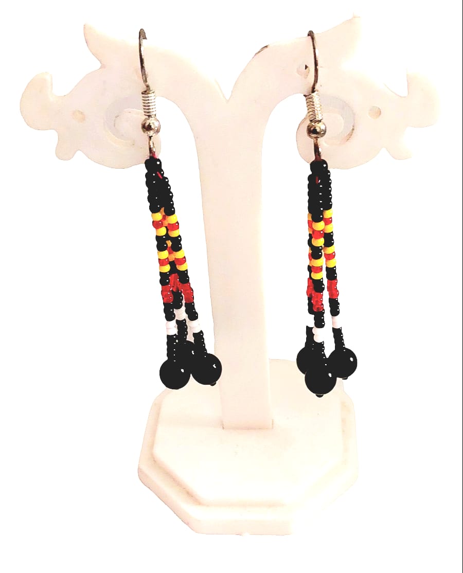 Purely Handmade Glass Beads Earrings
