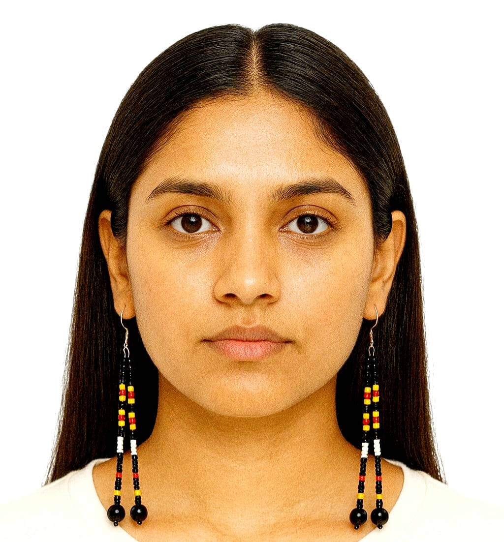Purely Handmade Glass Beads Earrings