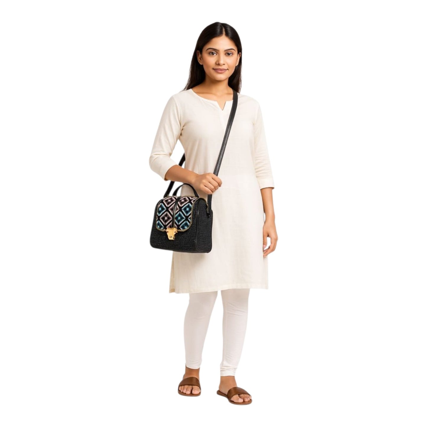 Women's Lightweight Jute Sling Bag